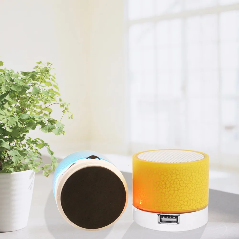 A9 Bluetooth Speaker Mini Wireless Loudspeaker Crack LED TF USB Subwoofer bluetooth Speakers mp3 stereo audio music player - ANKUX.COM