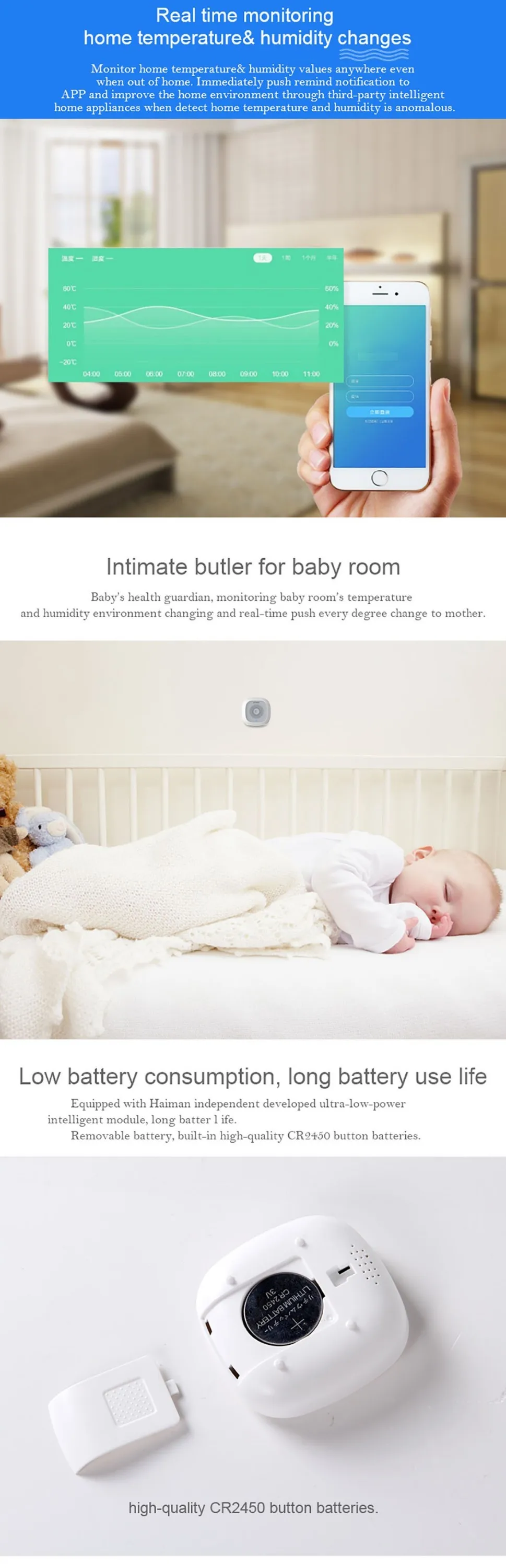 Zigbee Zwave wifi temp humidity sensor analog output - ANKUX.COM