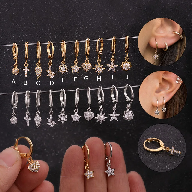 Silver Gold Small Cz Dangle Click Earring Cartilage Hoop Helix Piercing Jewelry for Women, Silver and gold
Silver Gold Small Cz Dangle Click Earring Cartilage Hoop Helix Piercing Jewelry for Women, Silver and gold