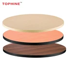 TOPHINE Furniture Heat Resistant Waterproof Laminate Wood Restaurant Table Tops