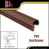 PVC Sealing Strips Wooden Door Window Frame Gasket Seals Anti-collision Soundproof Windproof Weatherstrips Y004 Red Brown