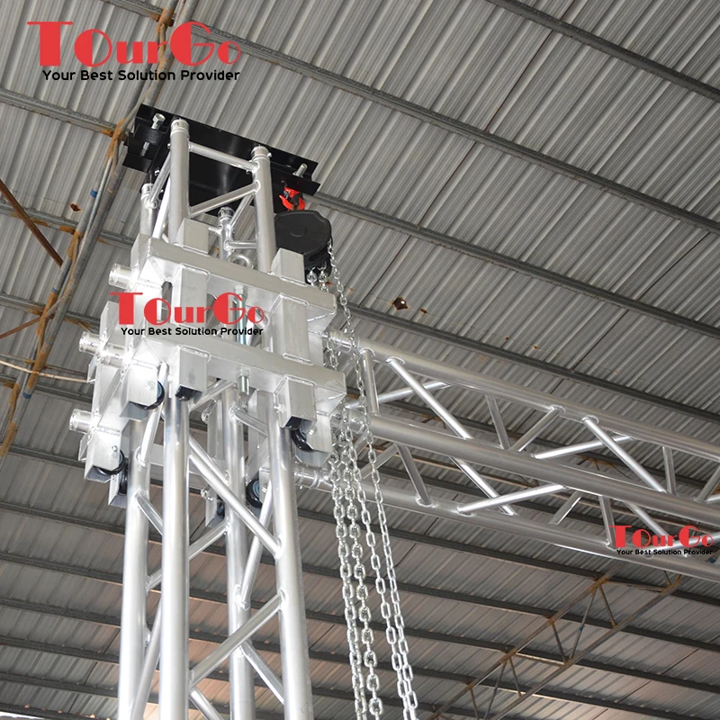 Heavy Load LED Ground Support Aluminum Truss Lift Tower Stage Truss Display Lifting System