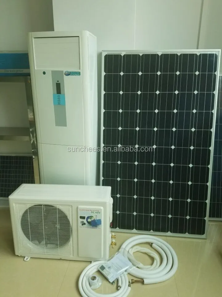  solar power air conditioner split unit 18000Btu floor standing split type 