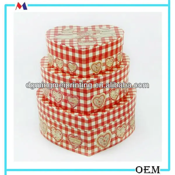 sweety gift box sets for wedding/ grid paper box china wholesale