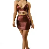 Women Sexy Spaghetti Strap Cross Crop Top Short Skirt Set Two Piece Outfit Bodycon Mini Club Dress
Women Sexy Spaghetti Strap Cross Crop Top Short Skirt Set Two Piece Outfit Bodycon Mini Club Dress