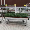 rolling flower display trolley cart