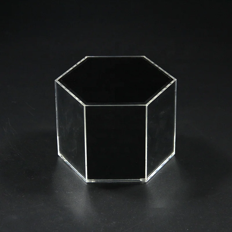 Mini Countertop Square Box Wholesale Glass Display Cases Figure