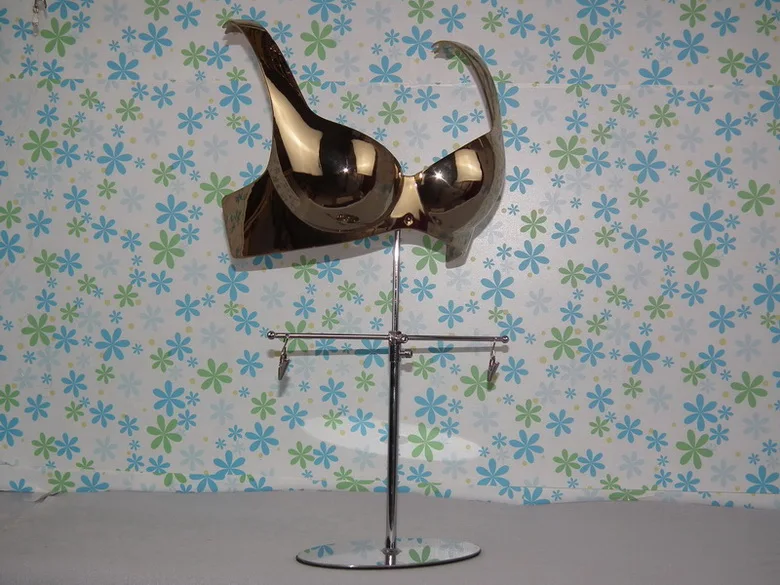 EMB-015PG  Golden plated bra show mannequinl_10