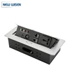Office Furniture Tabletop Switch Socket / Pop Up Desk Power Outlet For Conference Table