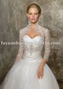 Lace Coat Wedding Dress