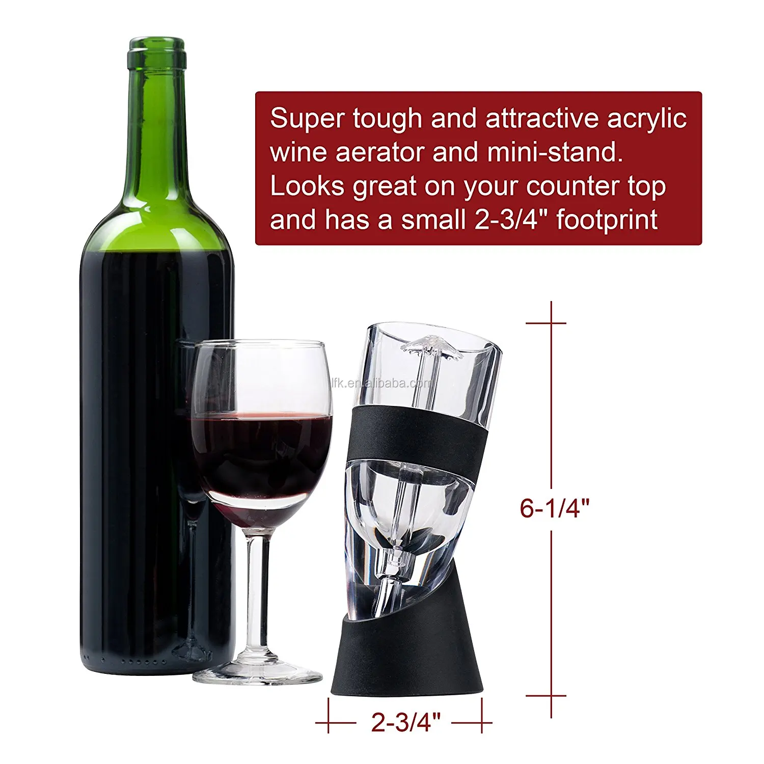 fda & lfgb approved lfk patent wine decanter amazon hot sell for