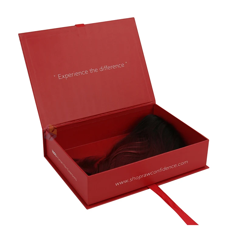 book gift ribbon custom hair extension boxes