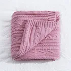 Organic wool cashmere knit baby blanket