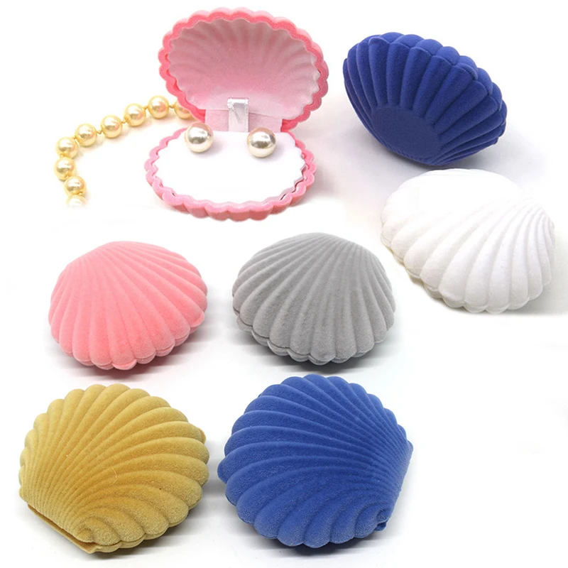 Shell Shape Lovely Velvet Wedding Engagement Ring Box For Earrings Necklace Bracelet Jewelry Display Gift Box Holder, 6 colours
Shell Shape Lovely Velvet Wedding Engagement Ring Box For Earrings Necklace Bracelet Jewelry Display Gift Box Holder, 6 colours