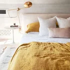 french linen stone washed flax bedding set