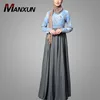 Islamic Clothing Muslim Dress Fabric Hotsale Casual Kaftan Dresses Elegant Turkish Style Muslim Dress