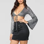 Loyal Princess Printed Crop Top with Tie at Front
