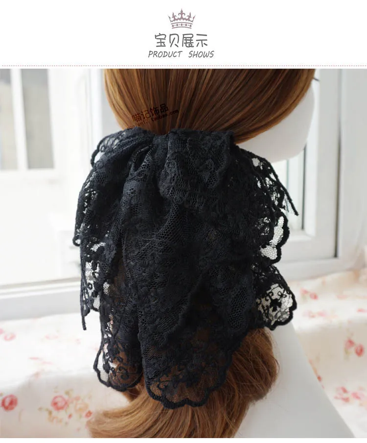 Wholesale Great lace bow hairpin retro lady sweet palace Princess wind multi-layer cloth art headdress clip WEEWO992, Black
Wholesale Great lace bow hairpin retro lady sweet palace Princess wind multi-layer cloth art headdress clip WEEWO992, Black
