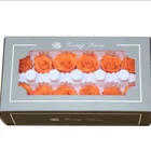Orange 3-4cm preserved rose everlasting flower wholesale