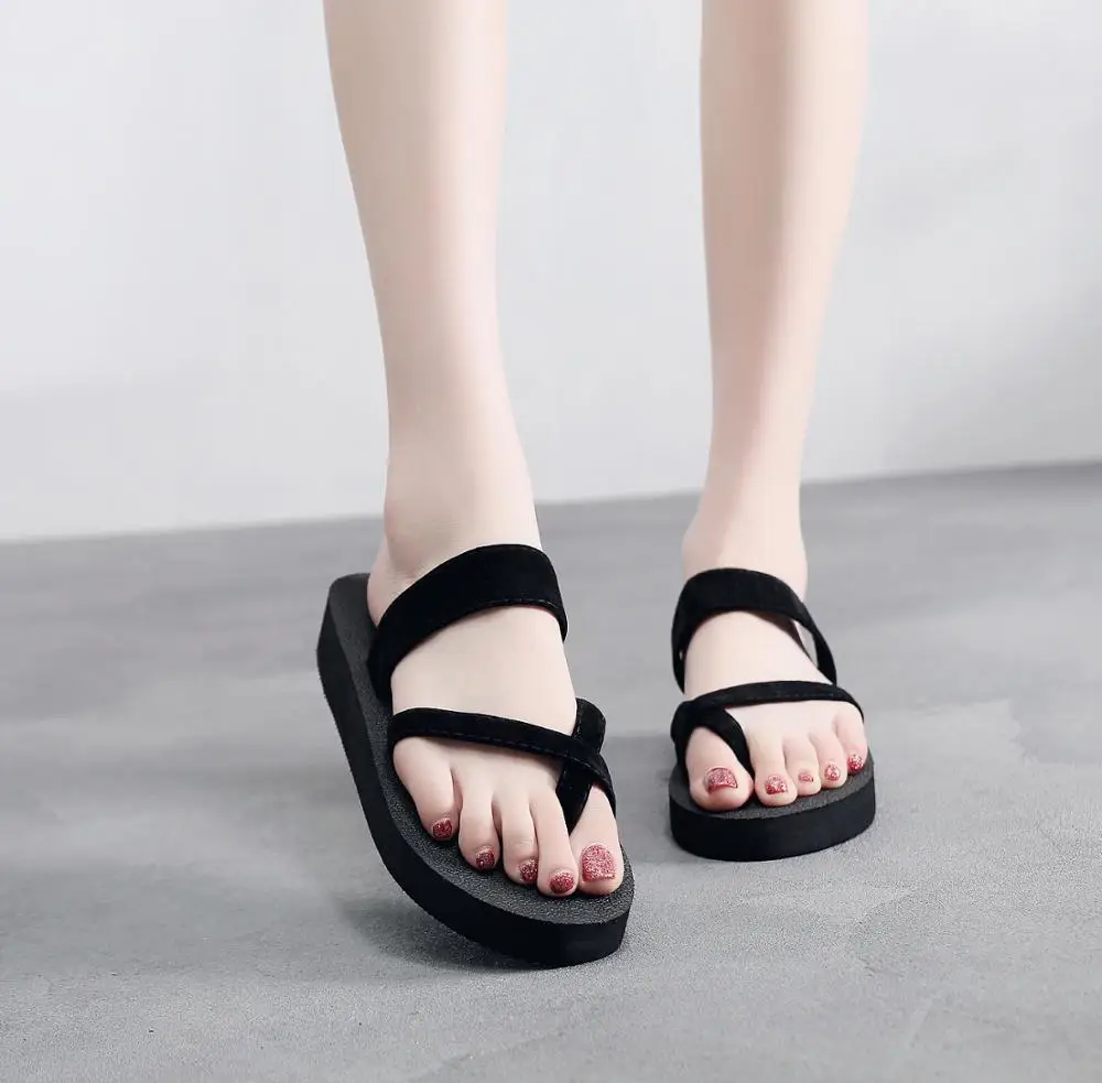 2019 New Women Summer Non-slip Platform Shoes Wedges High Heel Woman Outdoor Beach Slippers Sandals Casual Slippers, Black, red, pink
2019 New Women Summer Non-slip Platform Shoes Wedges High Heel Woman Outdoor Beach Slippers Sandals Casual Slippers, Black, red, pink