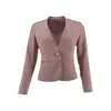 OEM Wholesale Color Cheap Custom 100% Polyester Autumn Blazer Suit For Women
