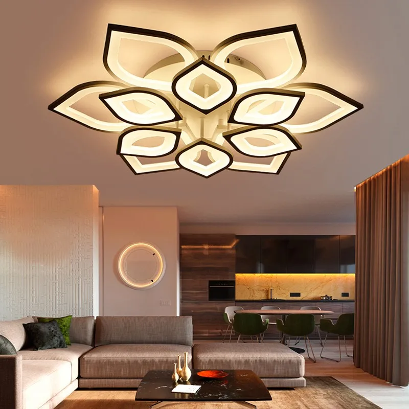 Meerosee New Acrylic Modern Home Lighting For Living Room Led Ceiling