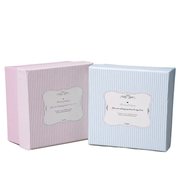 square cardboard paper gift box for gift packaging with matt
