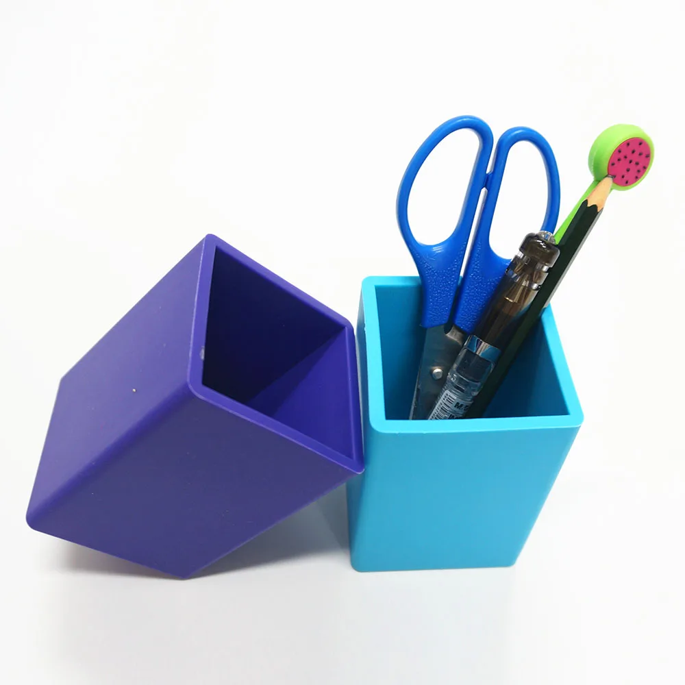 silicone rubber pen container holder