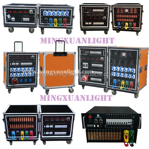 Multi stage dmx512 12ways led dimmer pack and power supply rack