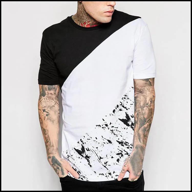 Custom Made 3D Printing Sublimation Blank Plain Round Neck T-Shirt