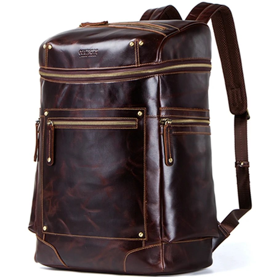 Contact's Factory Wholesale Classic Retro Genuine Leather Zip Top Mens Brown Strap Vest Leather Backpack For Travel, Coffee or customized
Contact's Factory Wholesale Classic Retro Genuine Leather Zip Top Mens Brown Strap Vest Leather Backpack For Travel, Coffee or customized