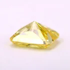 hand polish 5A grade 6x8mm loose canary yellow octangle shape radiant cut cubic zirconia stones