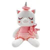Custom Promotion New design soft red unicorn plush baby doll plush cat toy