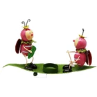 Powder coating handmade insect metal garden yard art statues decoration