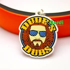 New design cheap custom logo soft rubber key ring/3D PVC keychain for decoration