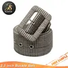 Custom covered PU belt buckle covered fabric belt coat belt