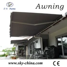Aluminum retractable fireproof fabric awnings