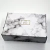 Corrugated marble colored printing boxes tuck mailer set top box packaging and shipping carton wholesale