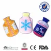 Merry christmas clicking promotional reusable heat pack hand warmer with hot water bottle shape
