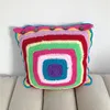 factory wholesale colorful hand crochet car seat cushion cover