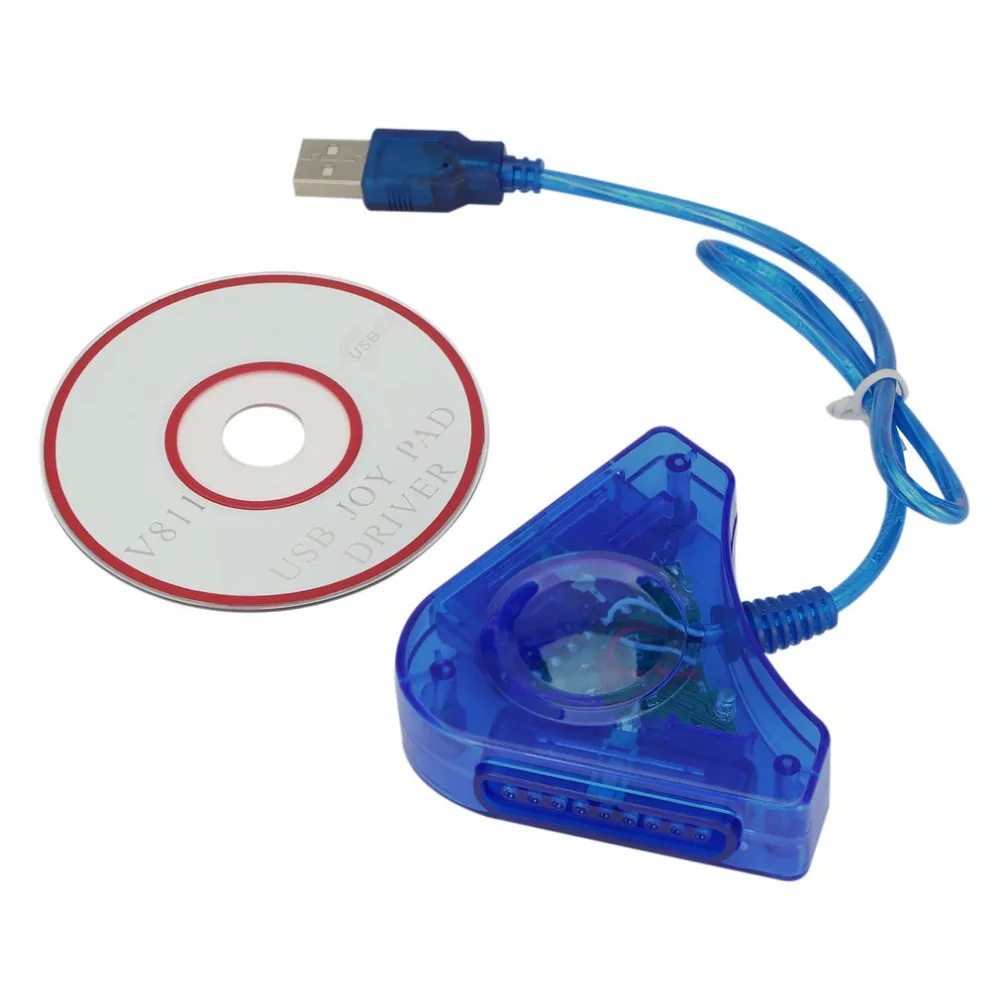 2017 New Joypad Game USB Dual Player Converter Adapter Cable For PS2 Dual Playstation 2 PC USB Game Controller With CD Driver-in Cables from Consumer Electronics on Aliexpress.com _ Alibaba Group