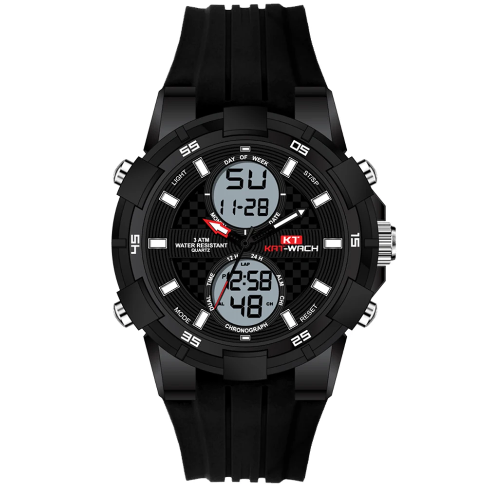 KAT WACH 711 Quality Watches For Men Digital Quartz Watch Silicone Sports Men's Wrist Watch
KAT WACH 711 Quality Watches For Men Digital Quartz Watch Silicone Sports Men's Wrist Watch