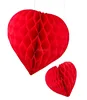 2019 new products christmas party Decorative Heart Tissue paper lantern honeycomb