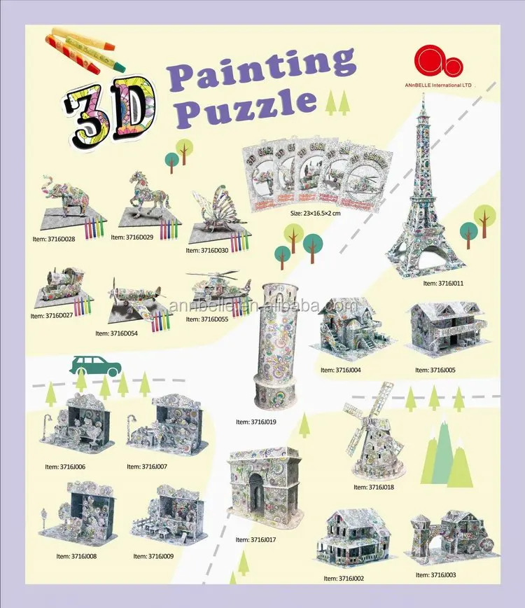 3d paiting puzzle