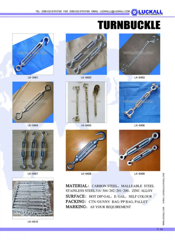 Zinc Plated High Quality Rigging Hardware Casting Commercial Malleable