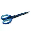 Popular premium quality blue titanium coated scissors of comfortable handle