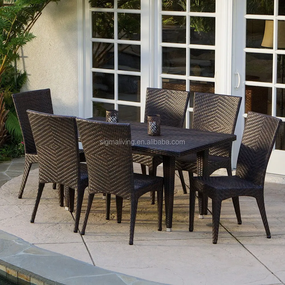 Hot sale rattan garden patio outdoor chair and table furniture on sale