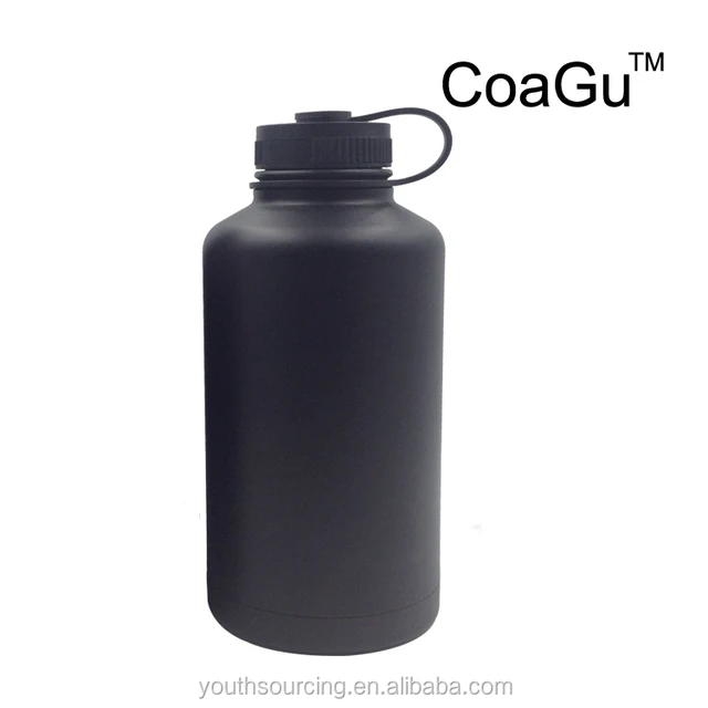 thermos bottle,thermosbottle 64oz vacuum thermos bottle insulated growler stainless steel