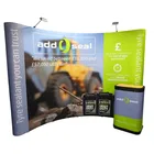 3 X 3 indoor booth curved magnetic display curved magnetic display