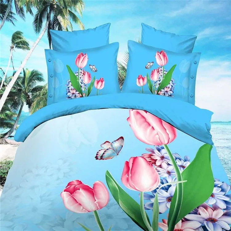 LUURY 3D animal horse leopard tiger flower bedding bed sheet set bedclothes duvet cover set bedding set .